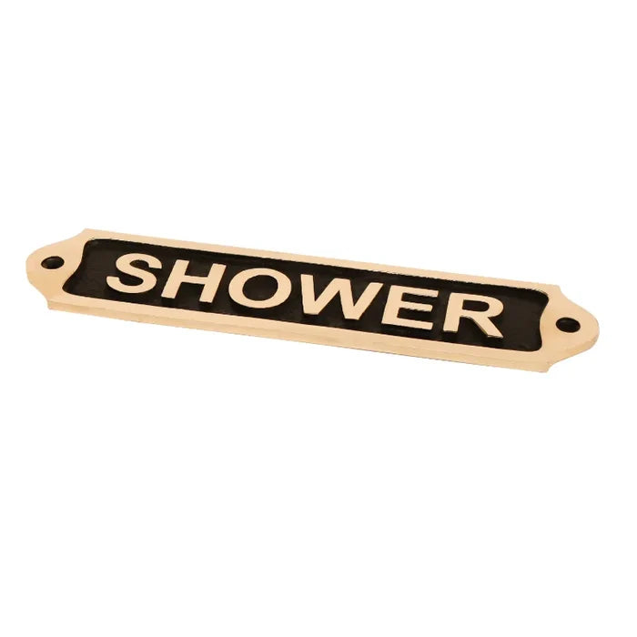 Shower Brass Door Sign 22*5 SBP08