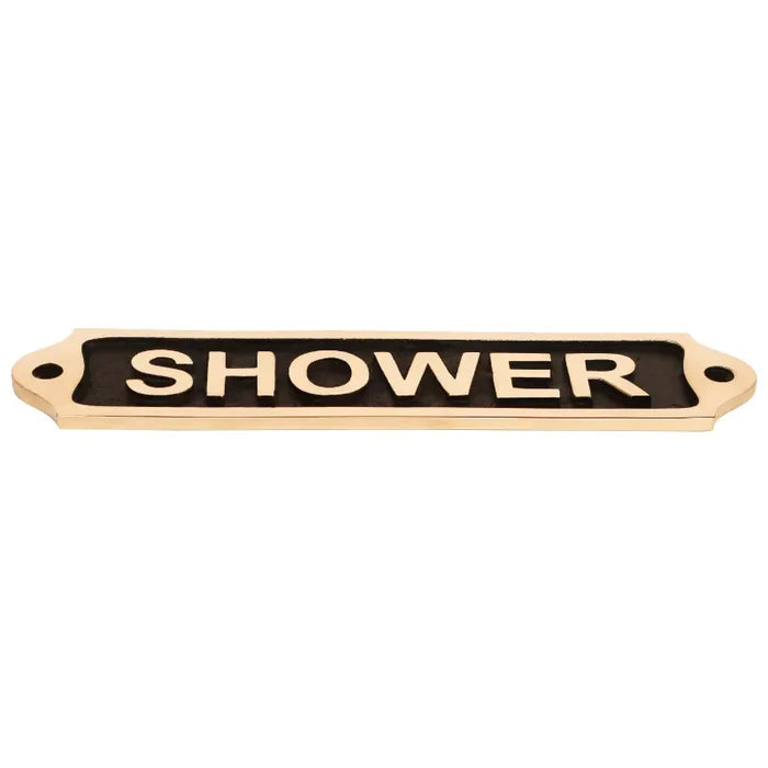 Shower Brass Door Sign 22*5 SBP08