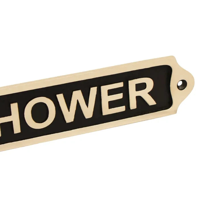 Shower Brass Door Sign 22*5 SBP08