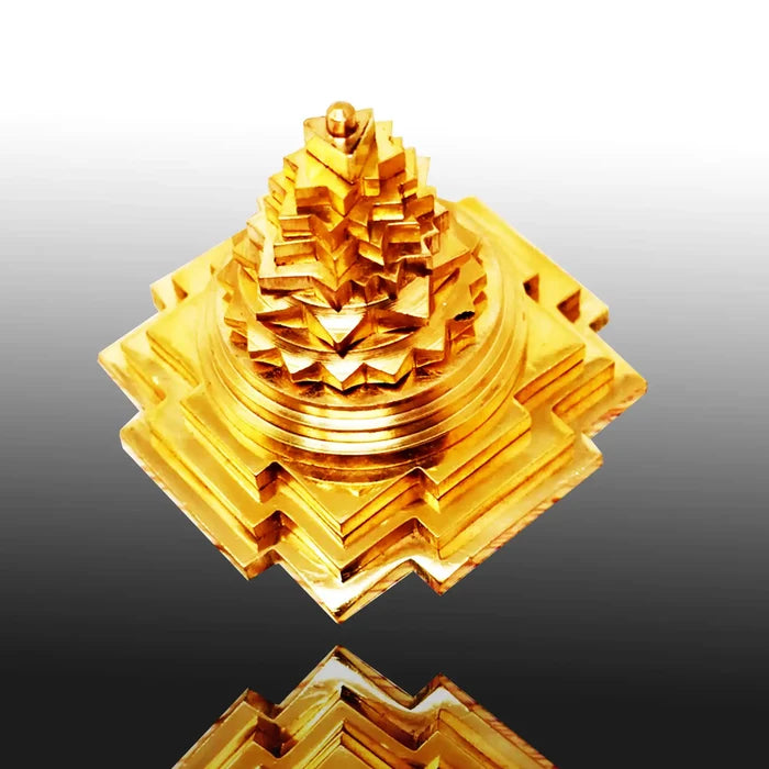 Meru Shree yantra / Shri Yantra Brass Vastu Home Pooja Meditation Size 3 Inch