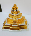 9 Inch Brass Ganga Jamuna Saraswati Shree Yantra