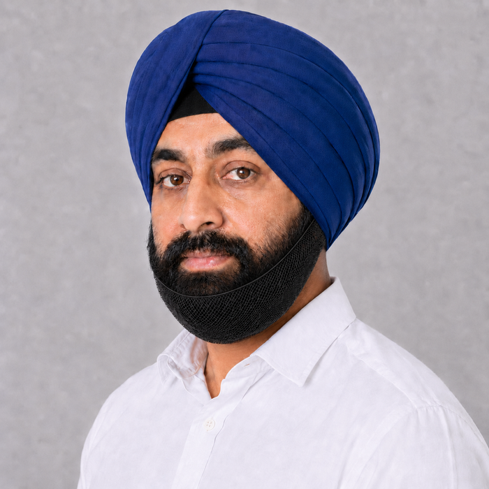 Sikh Beard Net Sardar Evertight Super Fine Double Elastic Bombay Type Quality N2