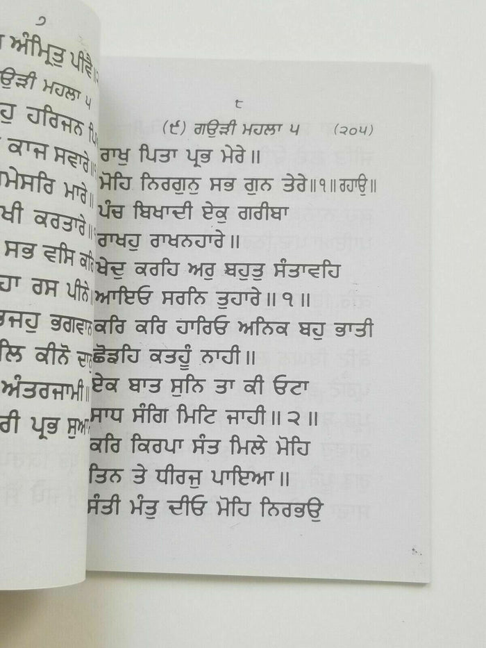 Sikh dukhbhanjani sahib selected protection shabads book in punjabi gurmukh lipi