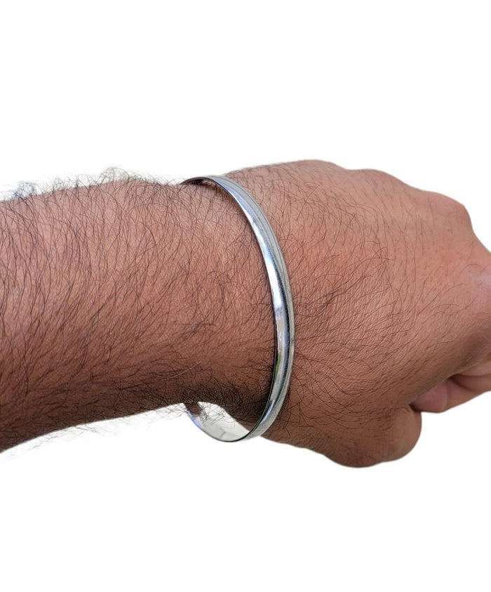 Sikh Kara Chrome Plated Punjabi Singh Khalsa Kada Plain Smooth Panjabi Bangle D7G