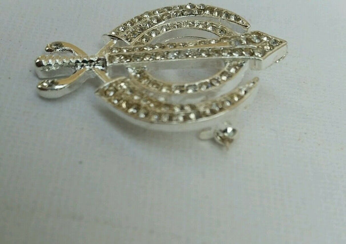 Sikh Khanda Brooch Silver Plated Unisex Turban Dumalla Saree Shawl Cake Pin Gift Broach