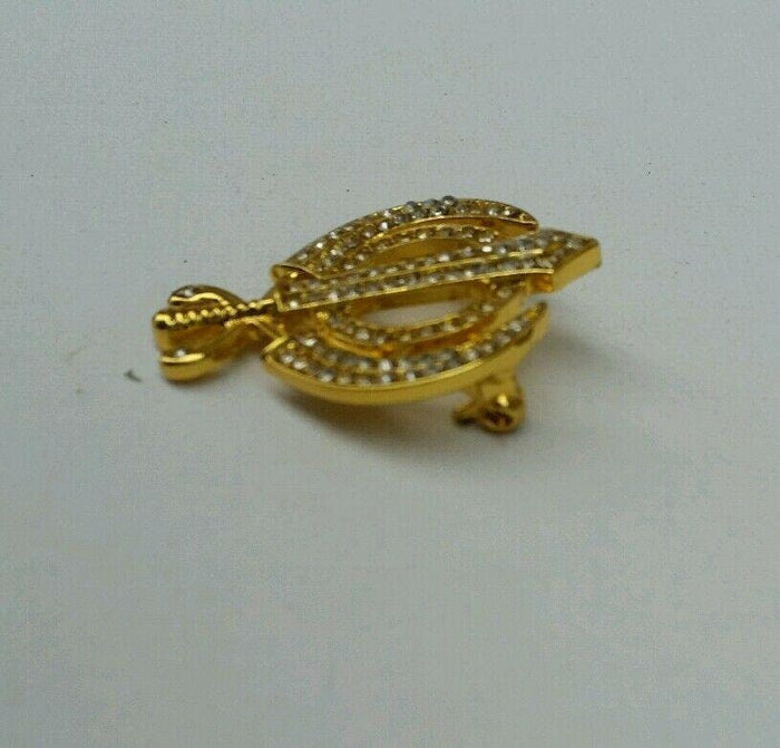 Sikh Khanda Brooch Stunning Gold Plated Turban Dumalla Shawl Saree Unisex Gift Pin