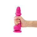 SLIDING SKIN REALISTIC DILDO FUCHSIA S
