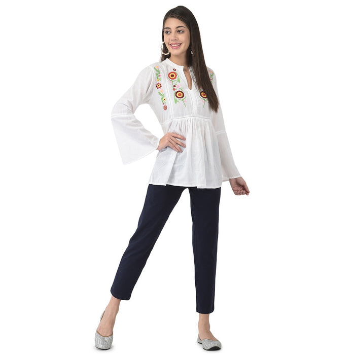 Softline Women's Kurti Pants in Cotton Rich Fabric with Mid Rise Fit, 4 Way-Stretchability, Soft Elastic Waistband, and Quick Dry Properties (SL1081)