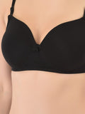 Softline Women's Padded Wire Free T-Shirt Bra in Cotton Stretch Fabric with Elastic Straps, Full Cup design, and Hook Closure (2058)
