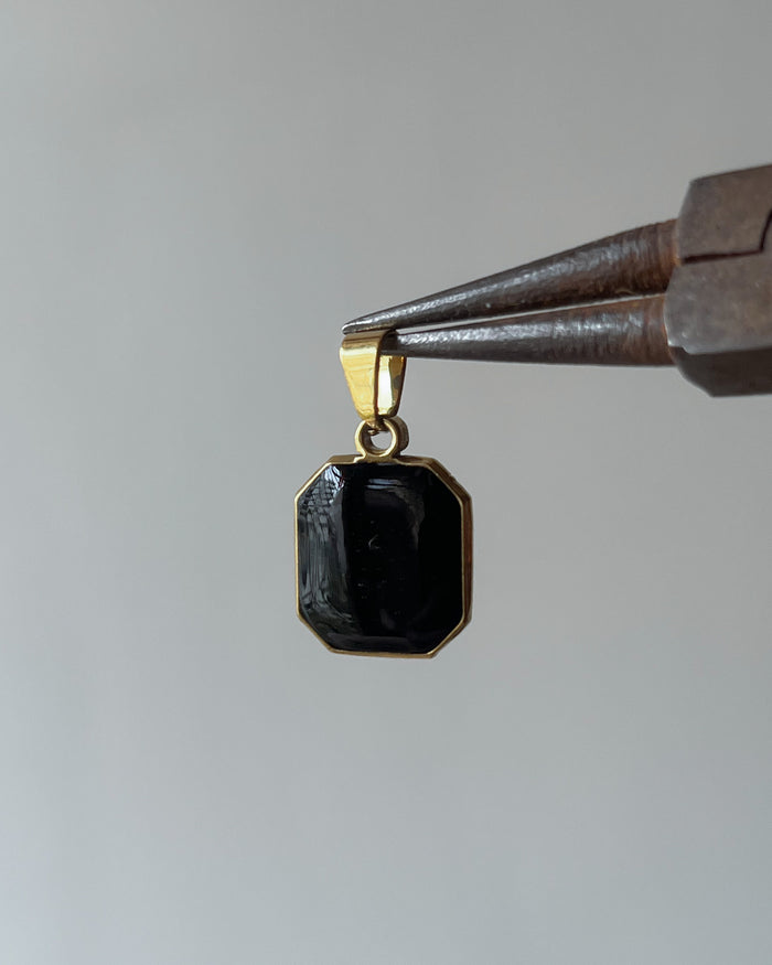 Square Gold charm