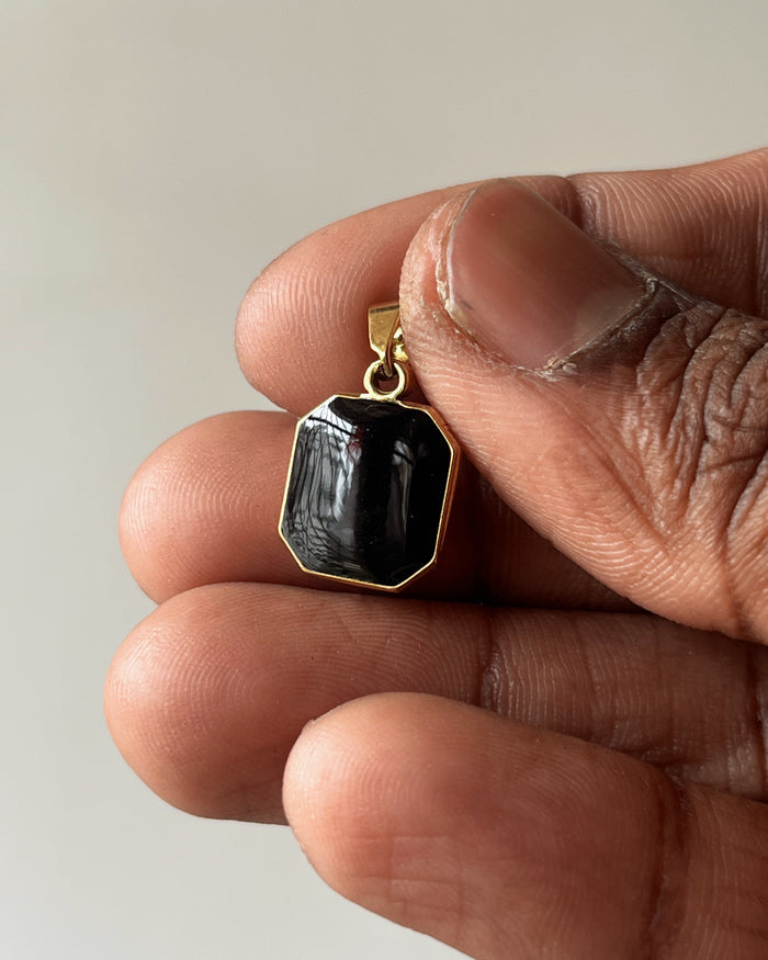 Square Gold charm