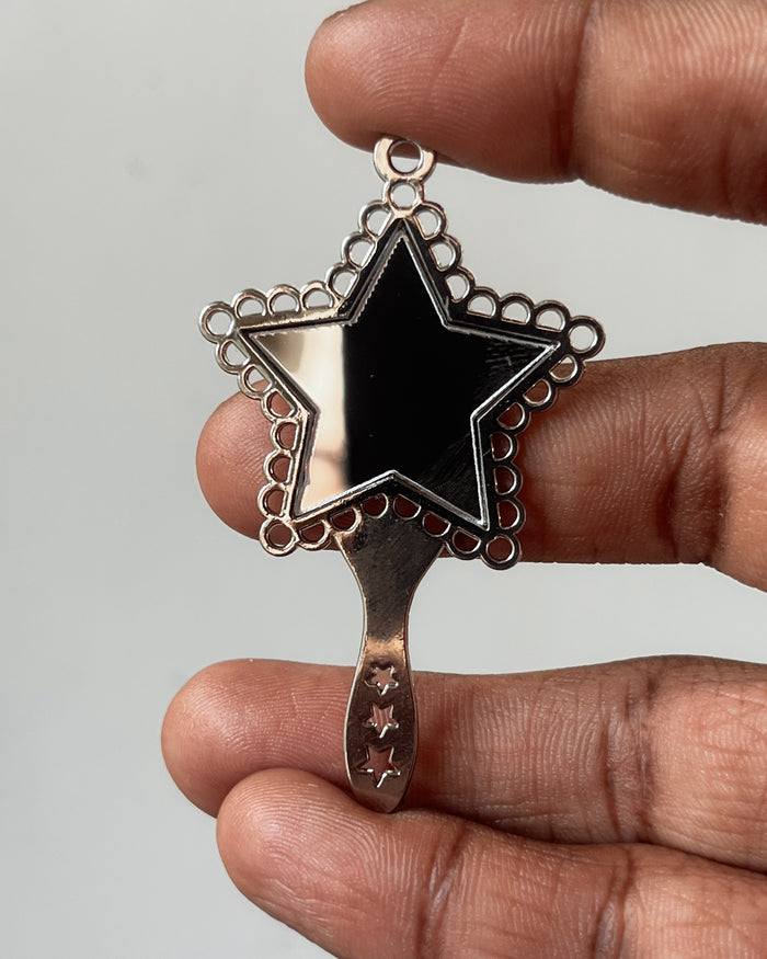 Star mirror charm - 1 pc
