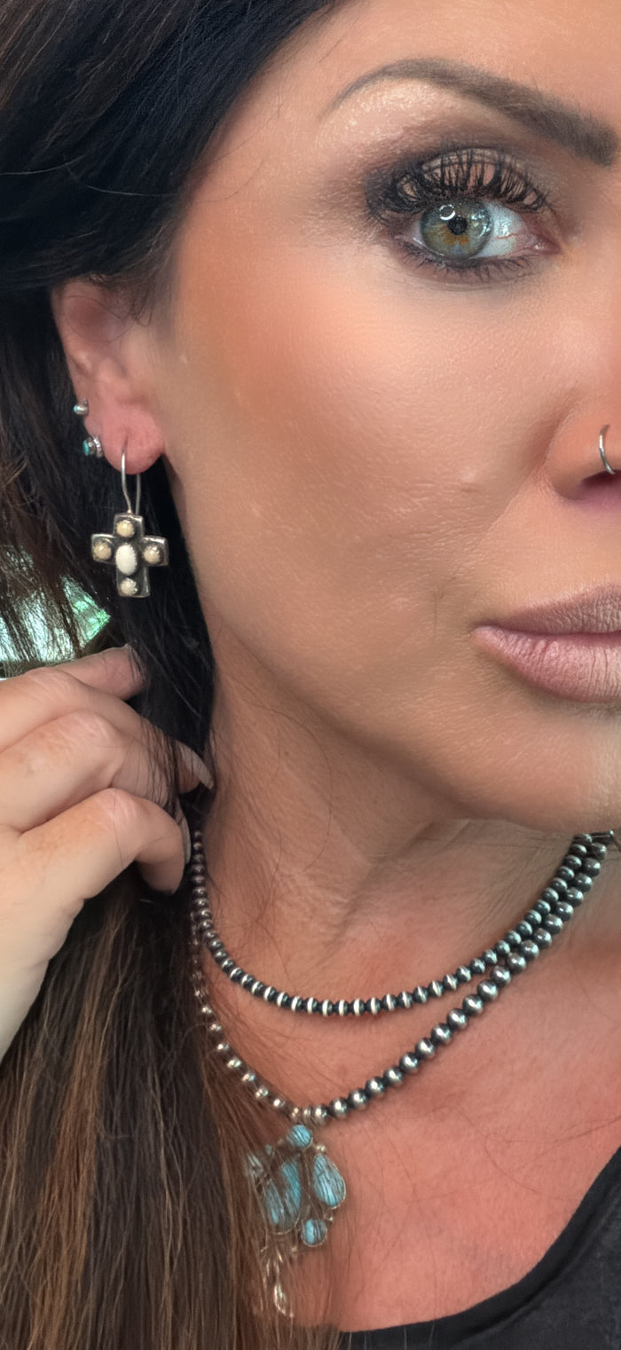Sterling Silver Native American Earrings by Daslin