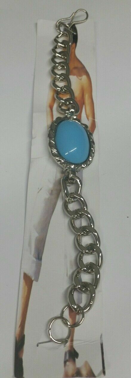 Stunning Steel SALMAN KHAN STYLE Movie Tubelight Bajrangi Turquoise Bracelet P