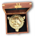 Sundial Compass with Wooden Box SC95
