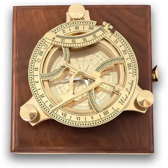 Sundial Compass with Wooden Box SC95