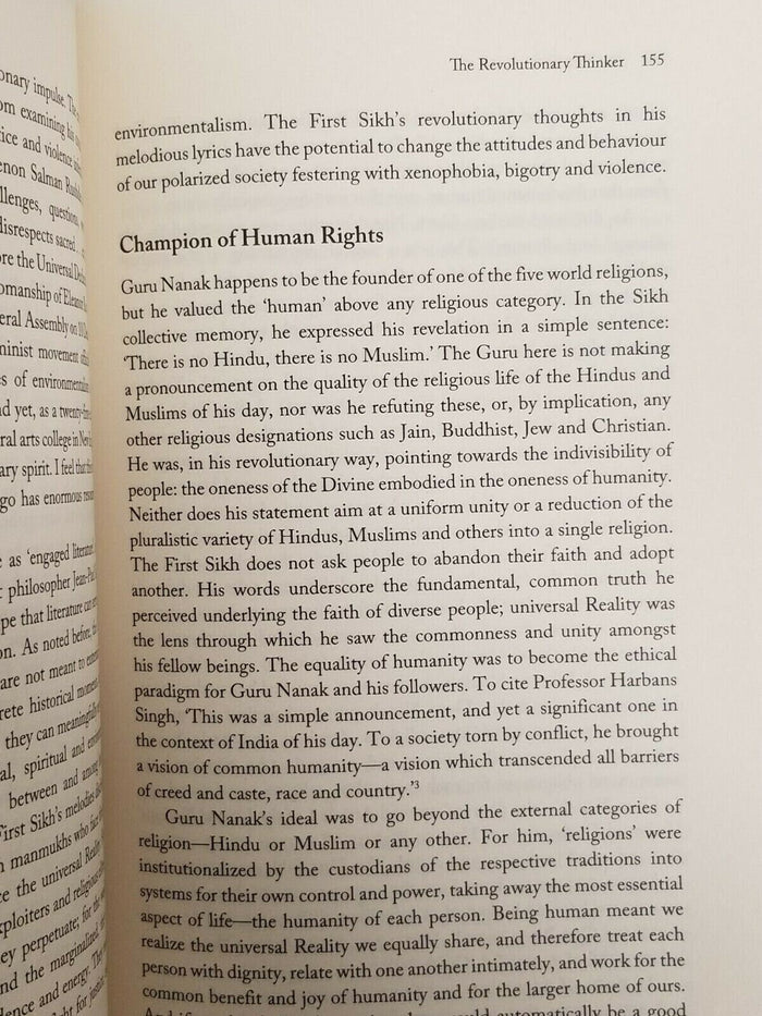 The first sikh the life and legacy of guru nanak english literature book b35 new