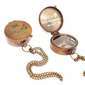 Titanic Flat Brass Compass BC120
