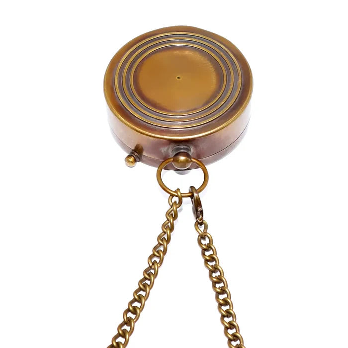 Titanic Flat Brass Compass BC120