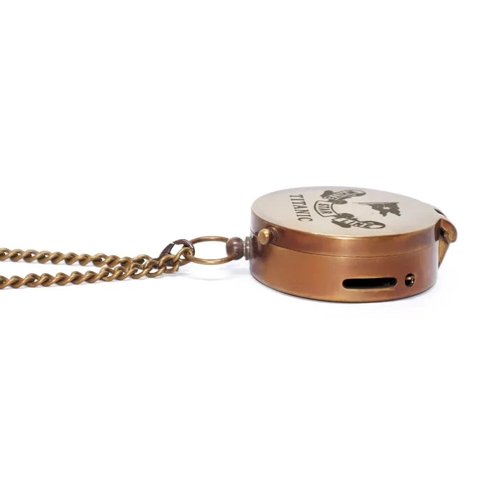 Titanic Flat Brass Compass BC120