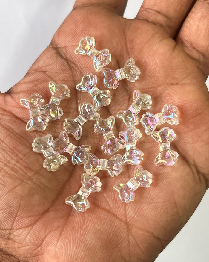 Transparent small bows // 50 grams