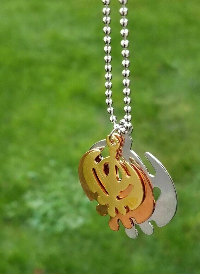 Triple Khanda Khalsa Pendant Sikh Singh Kaur Punjabi Gift Unisex Design Chain DD