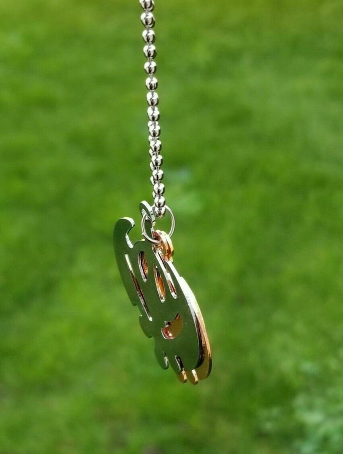 Triple Khanda Khalsa Pendant Sikh Singh Kaur Punjabi Gift Unisex Design Chain DD