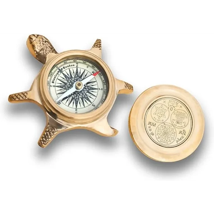 Turtle Brass Compass Yantra For Gift TBC96