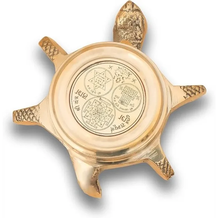 Turtle Brass Compass Yantra For Gift TBC96