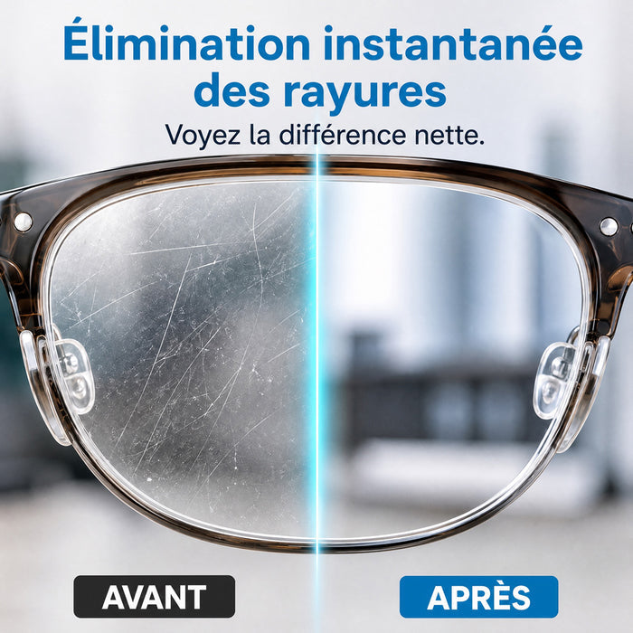 upsell Spray réparateur de rayures pour lentilles professionnelles