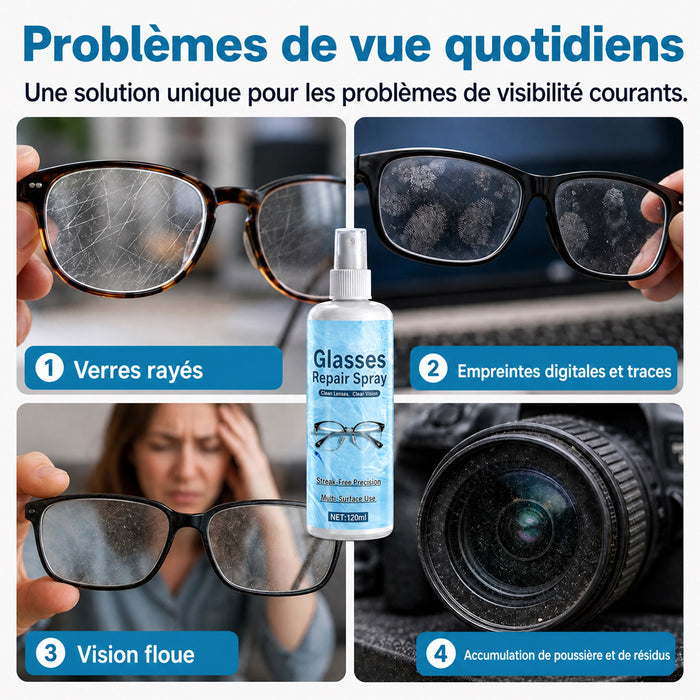upsell Spray réparateur de rayures pour lentilles professionnelles
