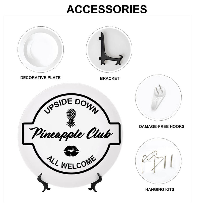 Upside-Down Pineapple Club Decorative Plate