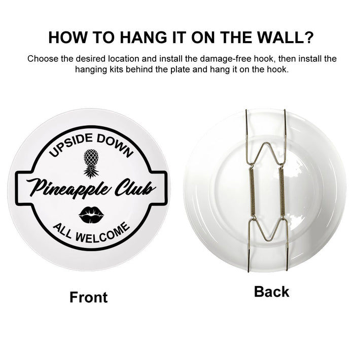Upside-Down Pineapple Club Decorative Plate