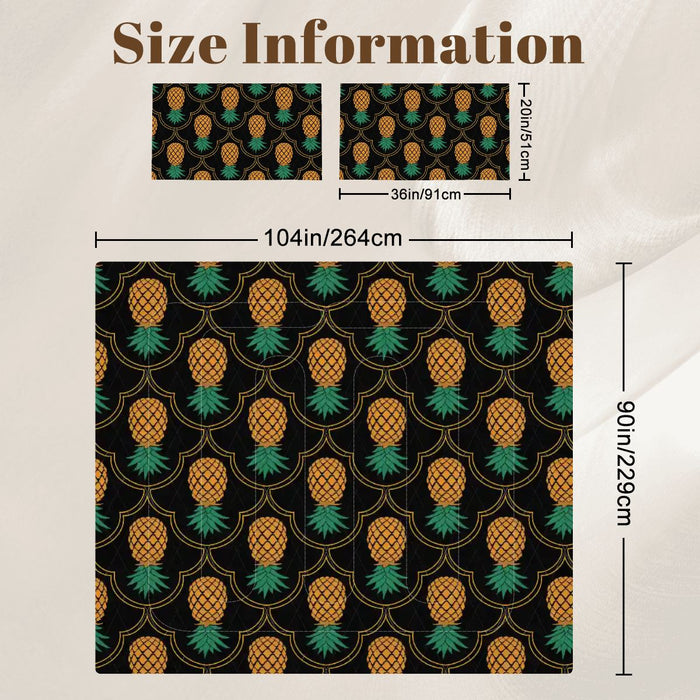 Upside-Down Pineapple King Comforter Set