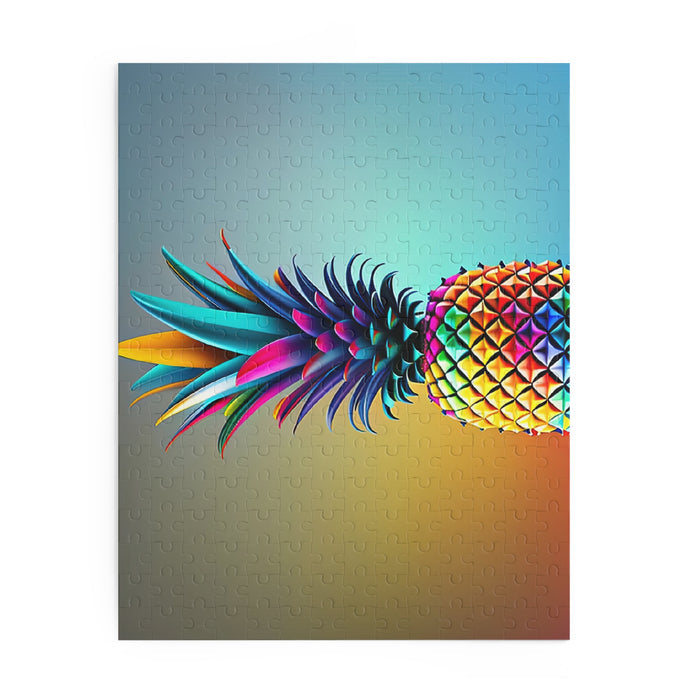 Vibrant Pineapple Puzzle - 120, 252, 500-Piece Colorful Tropical Jigsaw