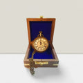 Custom Engraved Quartz Pocket Watch for Men