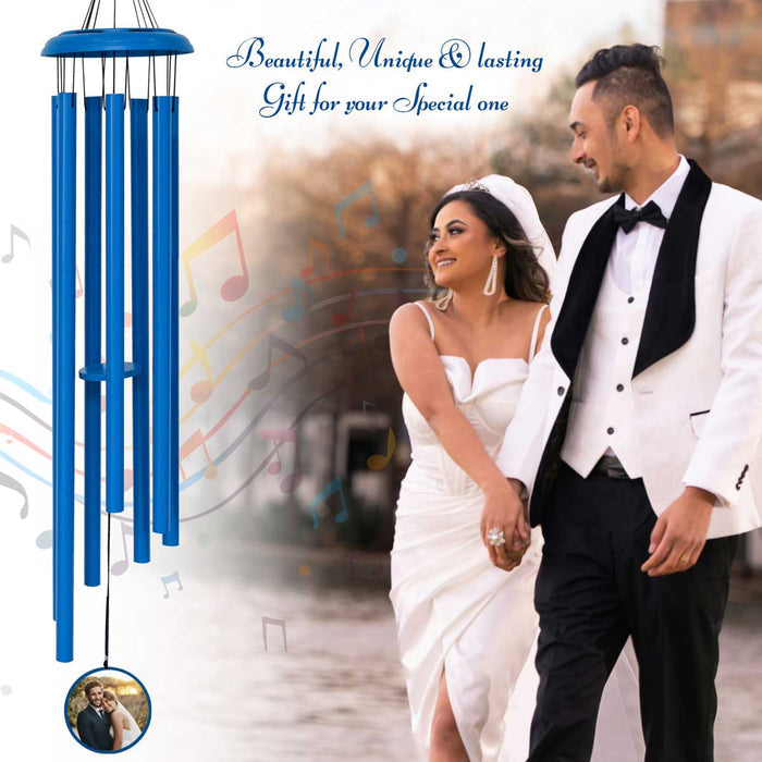 Personalized wind chime for wedding anniversary