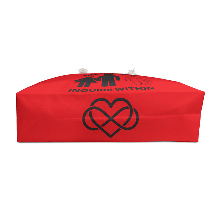 Weekender Bag Male Position Open Threesome - Red