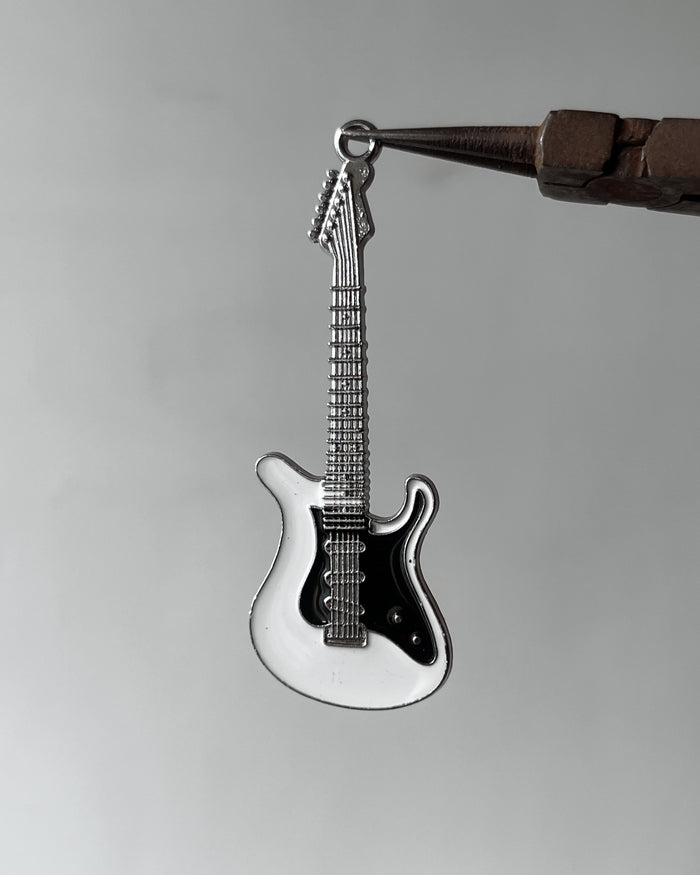 White guitar