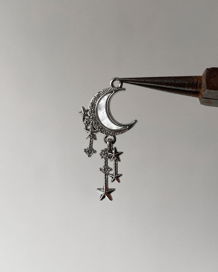White Moon bling charm