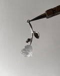 White Upside down flower charm