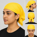 Yellow Sikh Rumal Bandana Punjabi Head Wrap Cotton Gurudwara Headcover Singh Kaur Khalsa Unisex